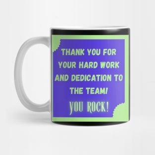 Thank you YOU ROCK / Retro Thank you / GET THE JOB DONE. Mug